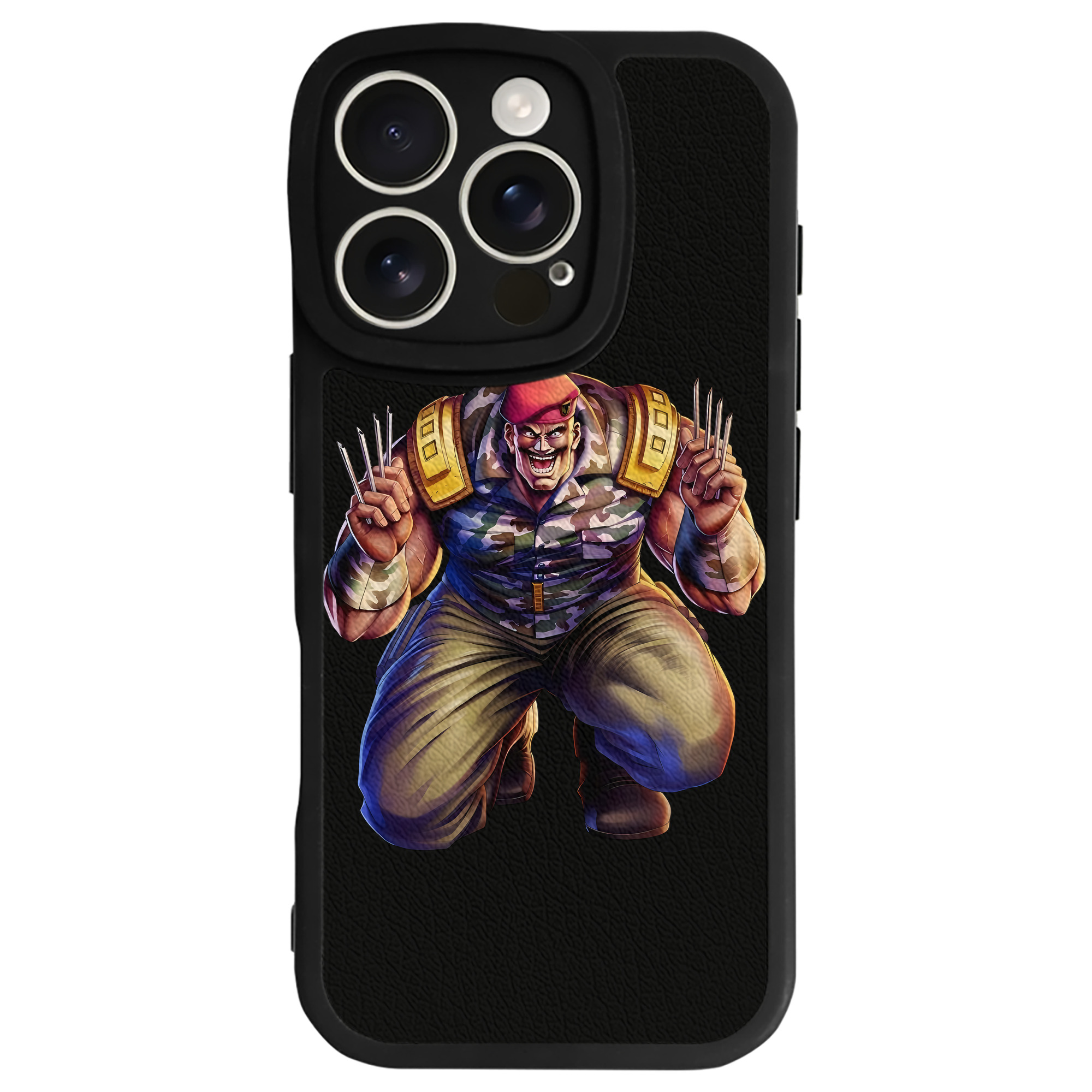 （画像用） 北斗の拳 Fist of the North Star 【iPhone 16シリーズ対応】シリコンスマホケース（レザー調） 材質：シリコン